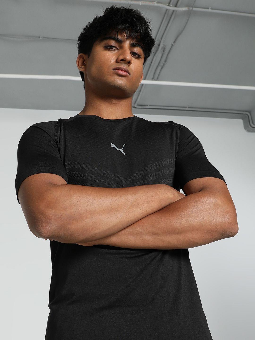 Buy one8 x PUMA Men Striped Pockets Compression T-shirt - Tshirts