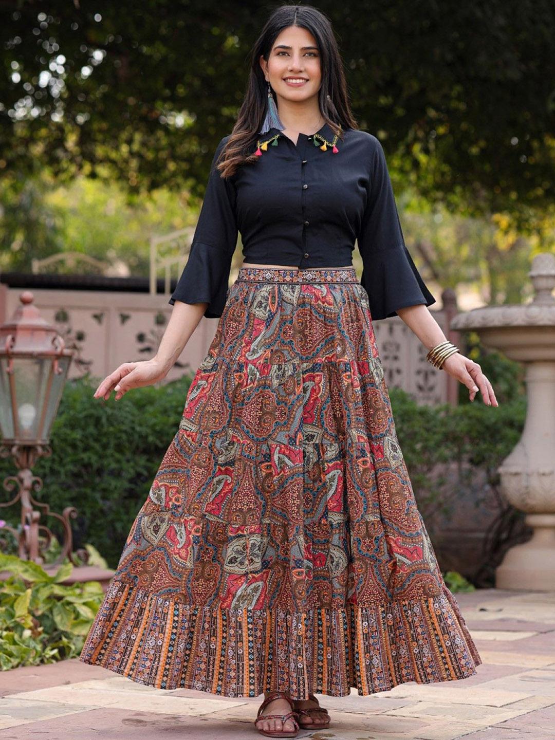 Buy Juniper Shirt Collar Shirt With Skirts Co-Ords for Women