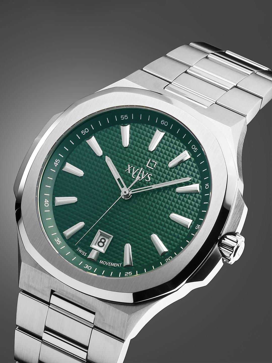 Buy Xylys Men Integra Swiss Analog Stainless Steel Green Dial