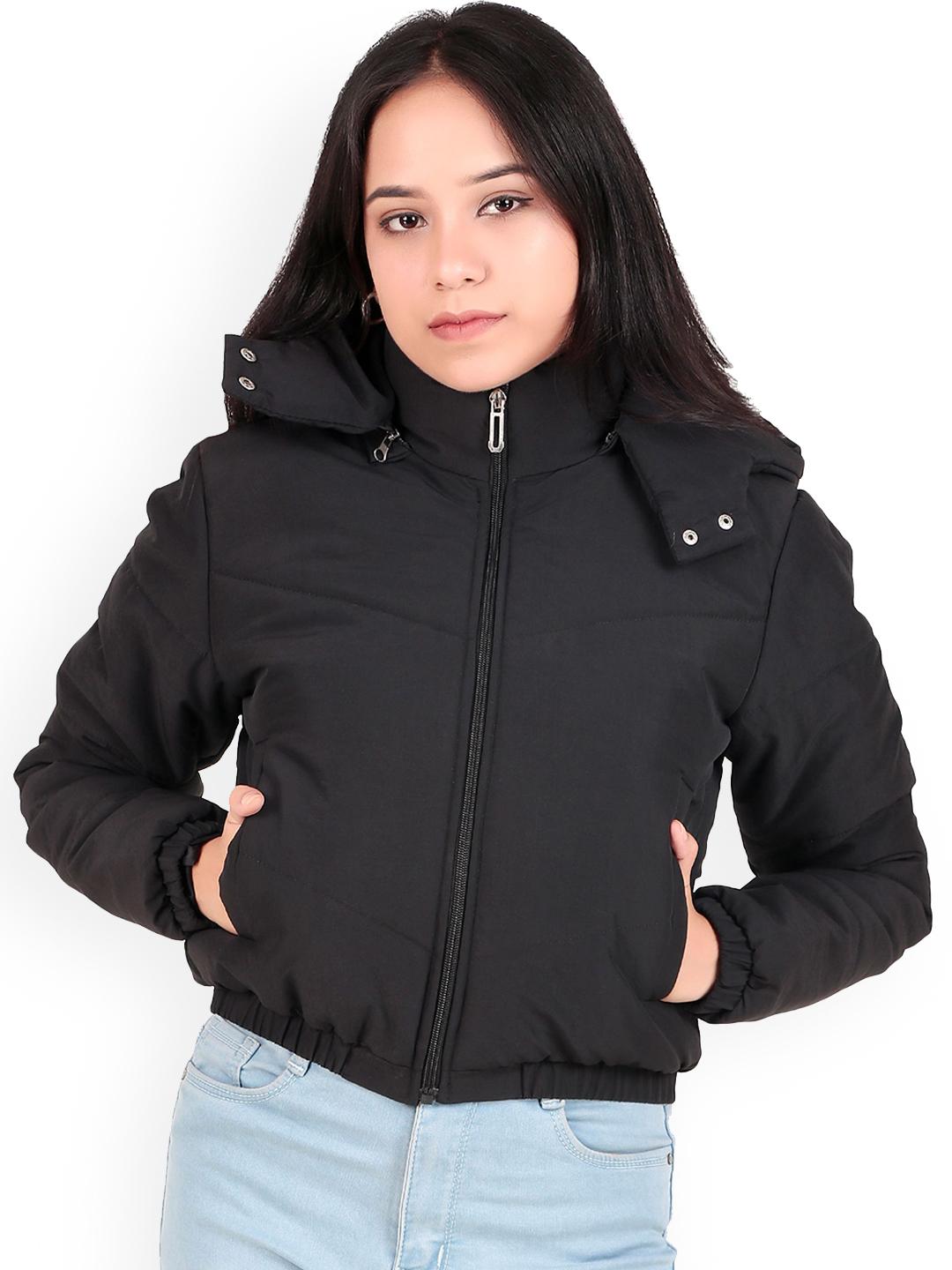 Buy Brazo Women Lightweight Crop Padded Jacket with Patchwork