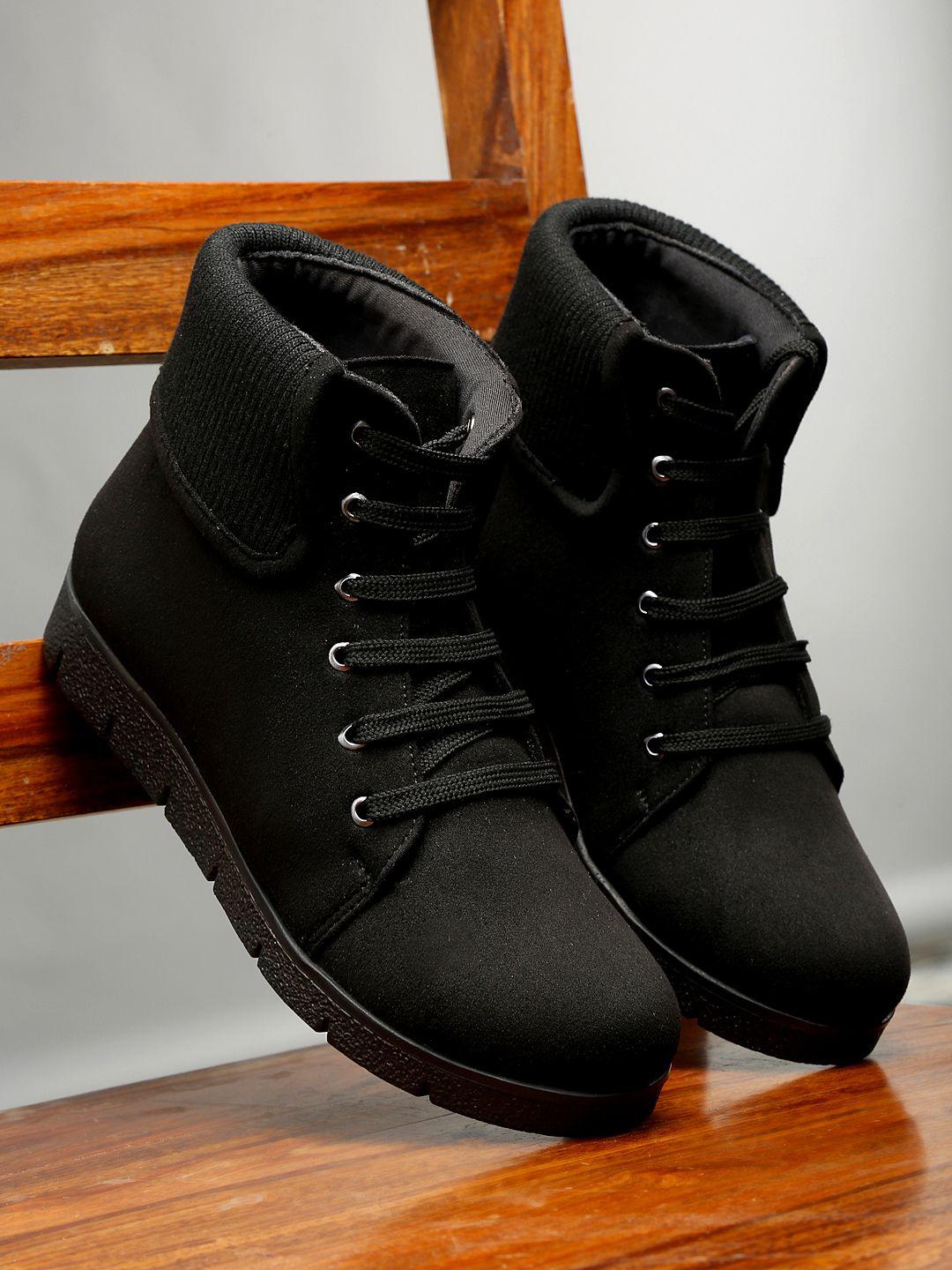 Buy Flat n Heels Women Heeled Lace-Up Boots Boots for Women