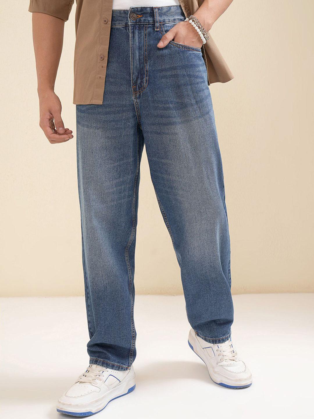HIGHLANDER Men Relaxed Fit Heavy Fade Jeans
