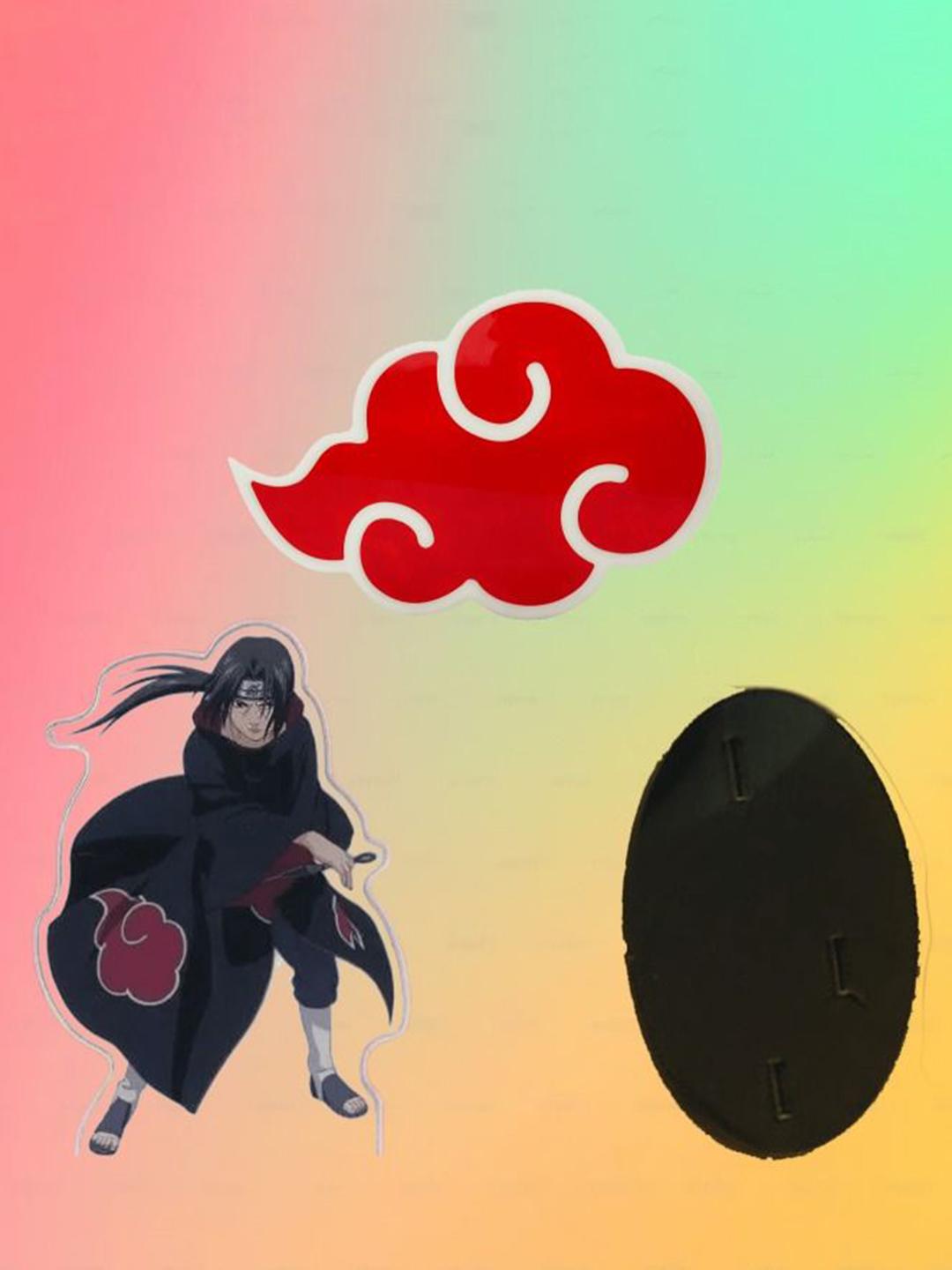 The Akatsuki Itachi Naruto Itachi Akatsuki T-Shirt Grey Elbenwald