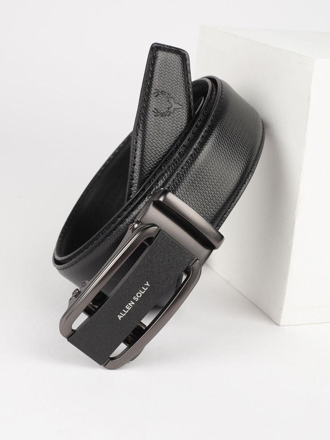 Allen Solly Men Textured Leather Formal Belt - Image 1