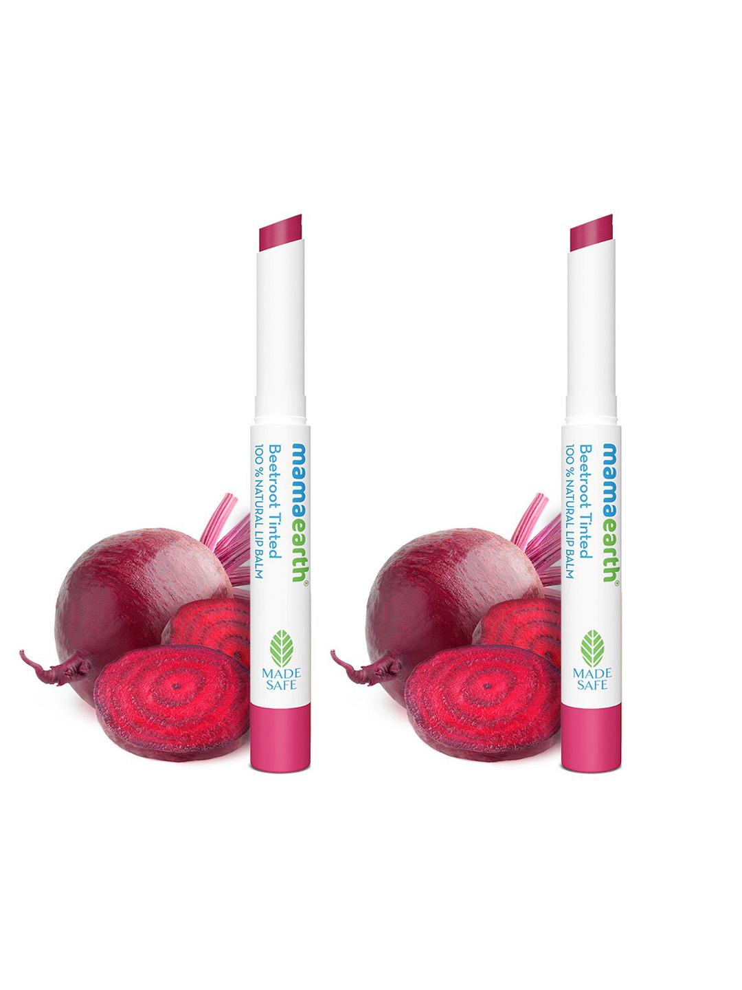 Mamaearth Beetroot Tinted Lip Balm Set of 2 Pack of 2 - Image 1