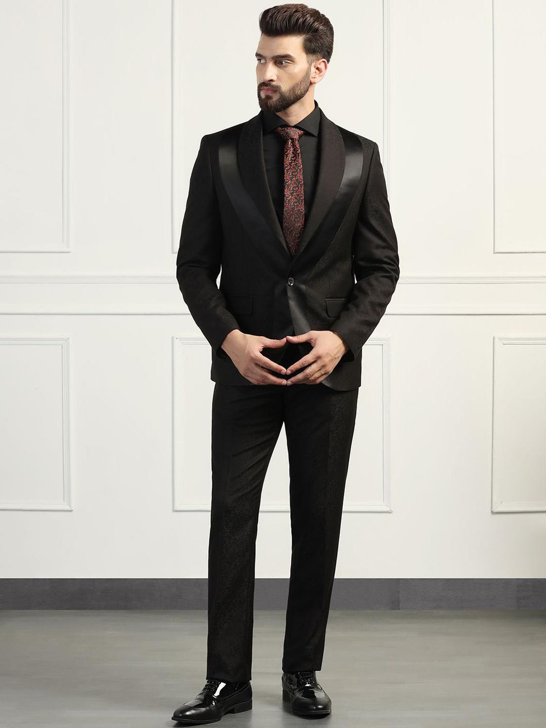 Buy Blackberrys Men Slim-Fit Single-Breasted Piece Formal Suit