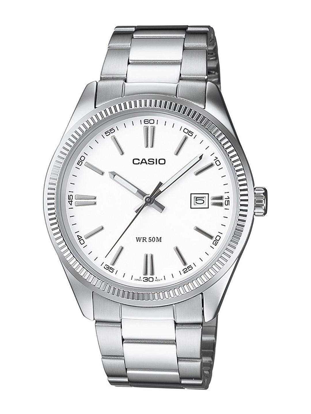 Buy CASIO Enticer Men Dial & Stainless Steel Cuff Straps Analogue