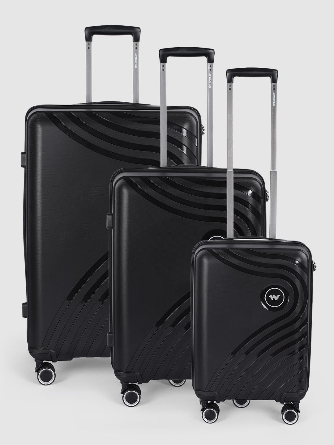 Wildcraft Set of 3 Onyx Trolley Suitcases - Cabin Medium & Large - Image 1