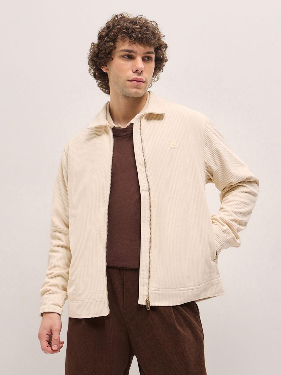 THE BEAR HOUSE Men Striped Lightweight Outdoor Jacket - Image 1