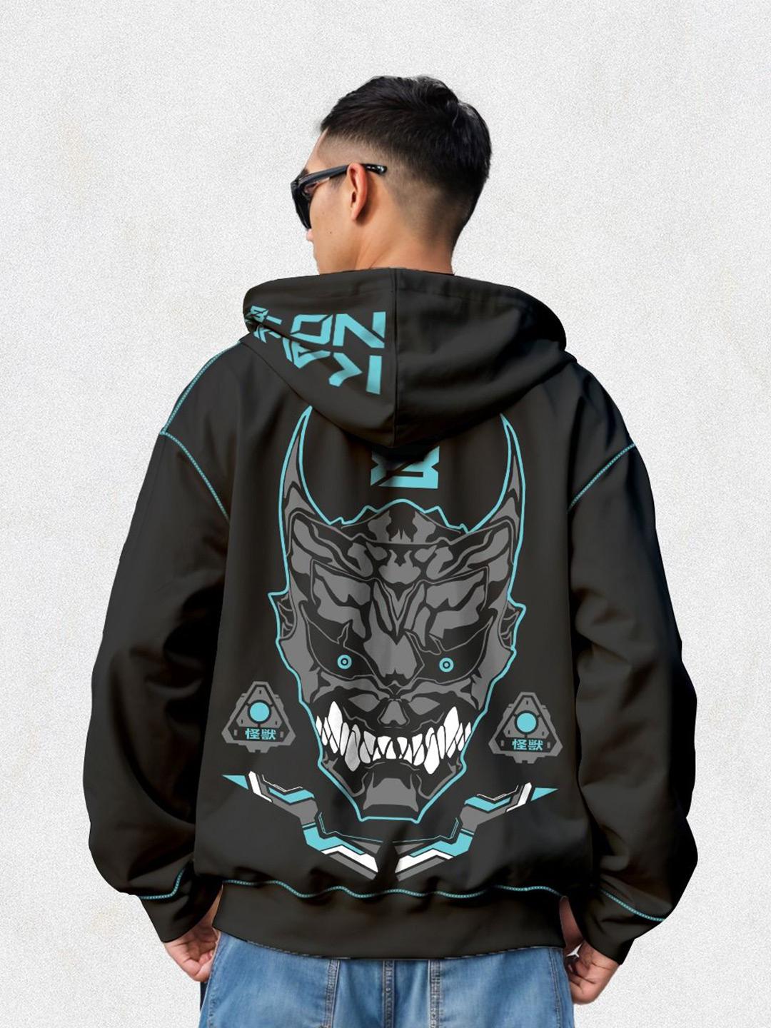Buy Crazymonk Printed Anime Kaiju No.8 Oversized Fit Hooded