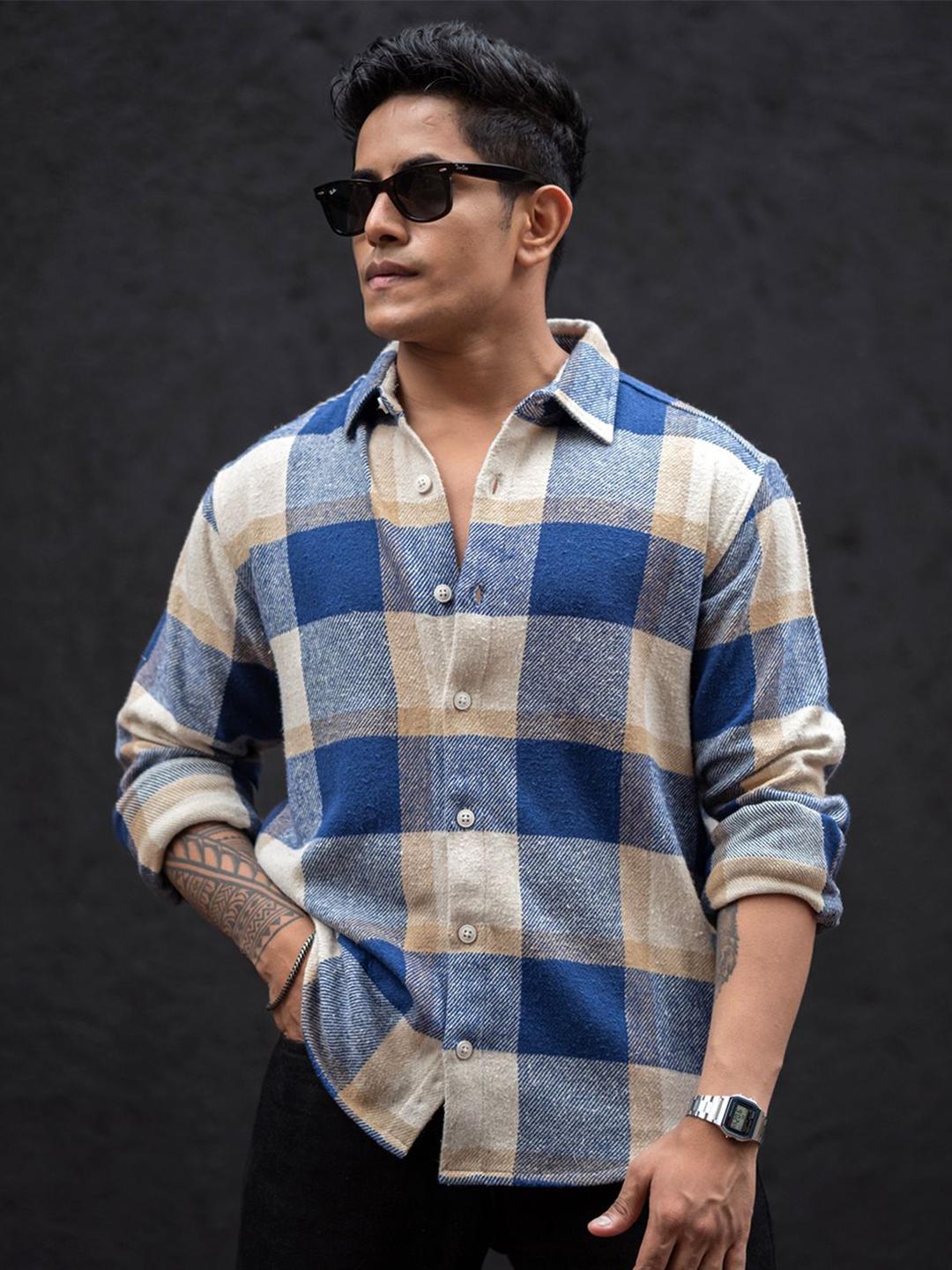 Powerlook Off Checks Buffalo Cotton Long Sleeves Shirt - Image 1