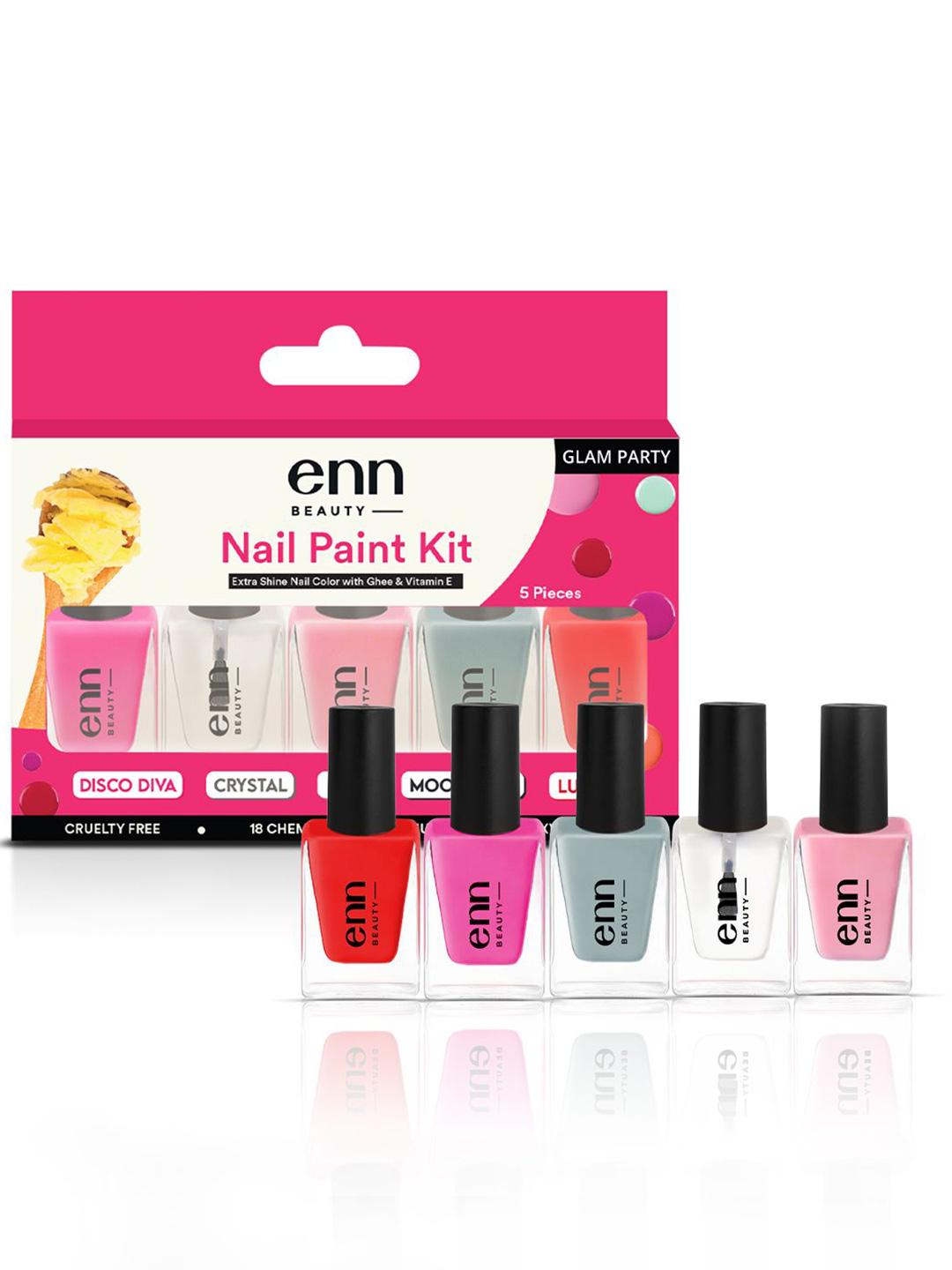 Buy ENN Set of 5 Nail Paint Kit 20 ml each - Glam Party - Nail