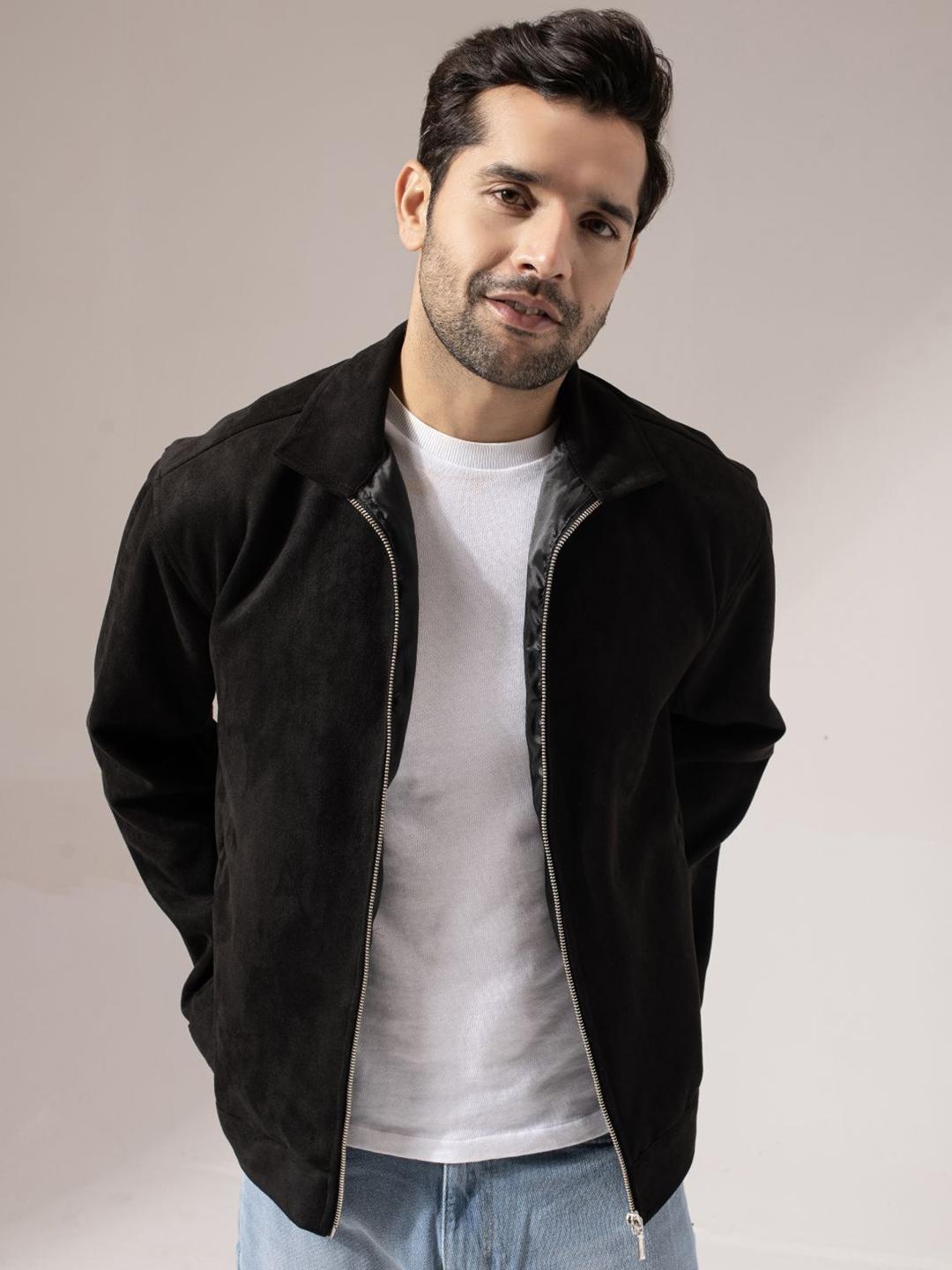 PERCH Men Suede Tailored Jacket - Image 1