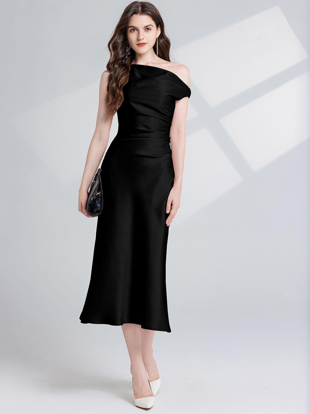 Buy JC Collection Women One Shoulder A-Line Midi Dress - Dresses