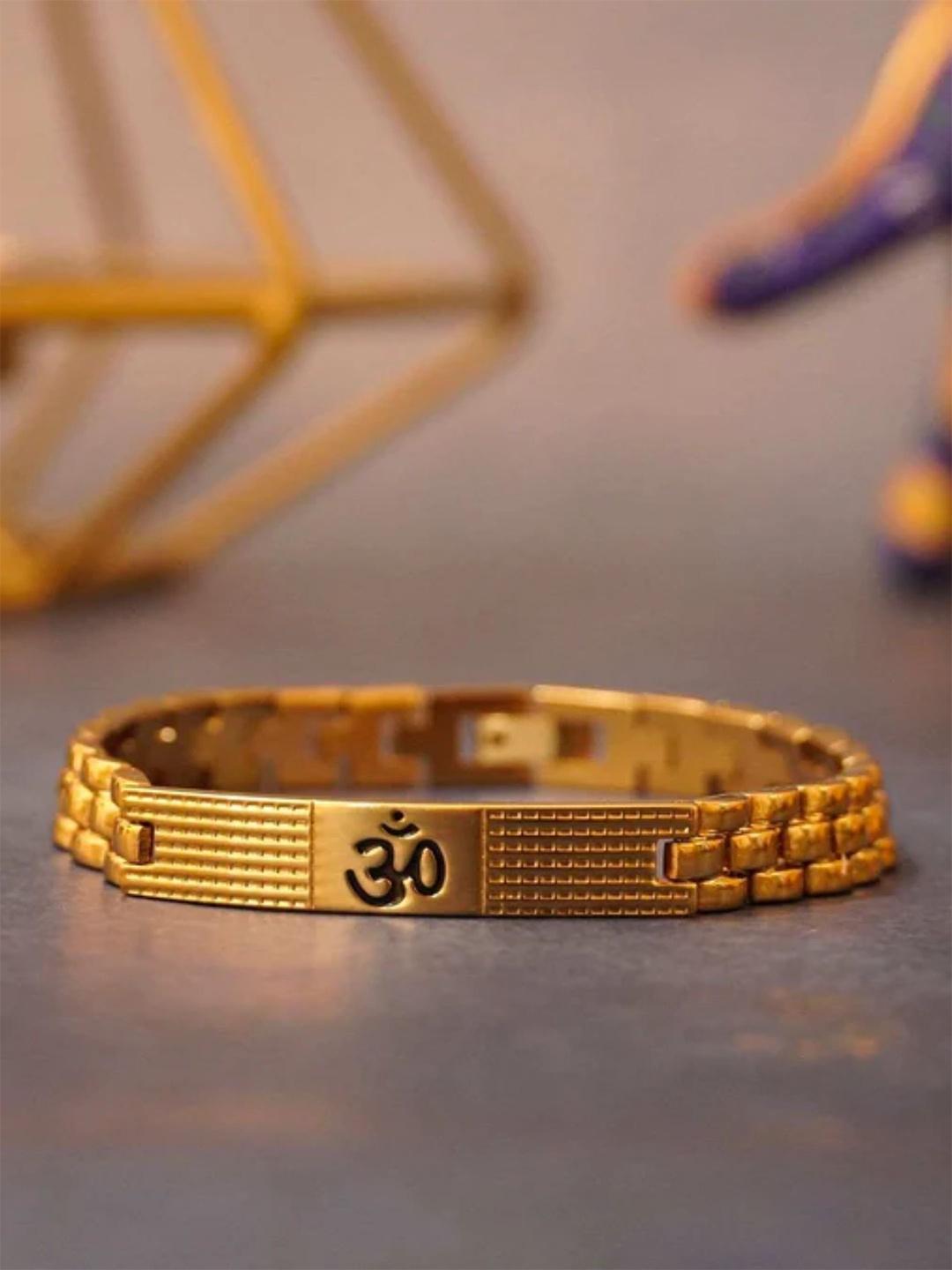 Buy Japam Gold Plated Women's Om Bracelet - Bracelet for Unisex