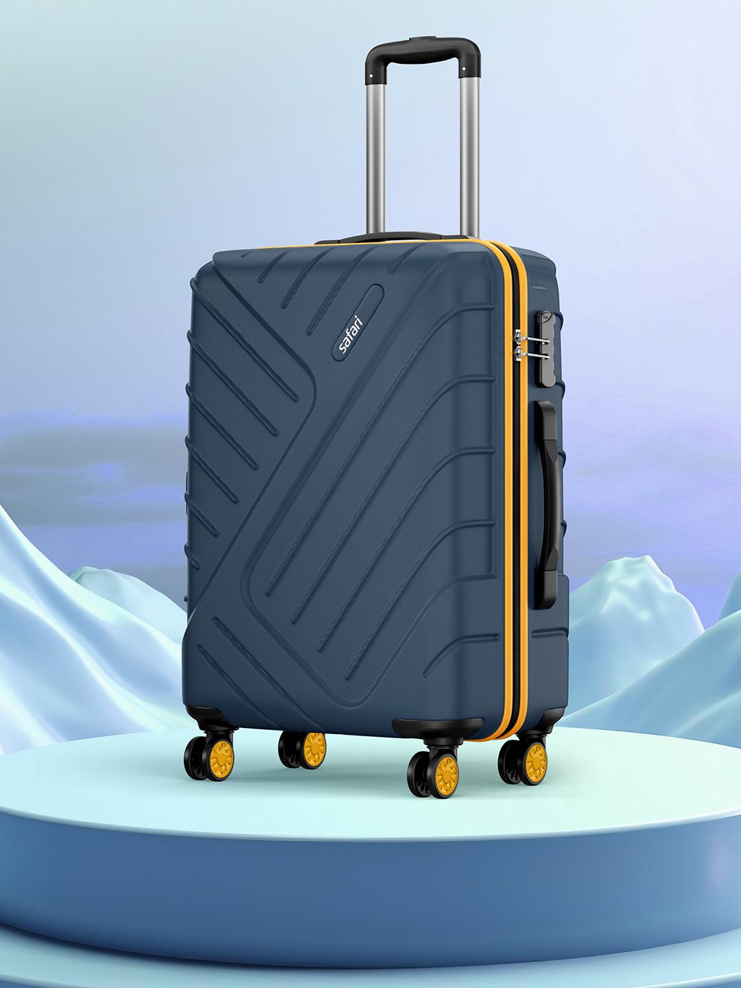 Buy Safari Accent Polycarbonate 8 wheel Hard Medium Trolley