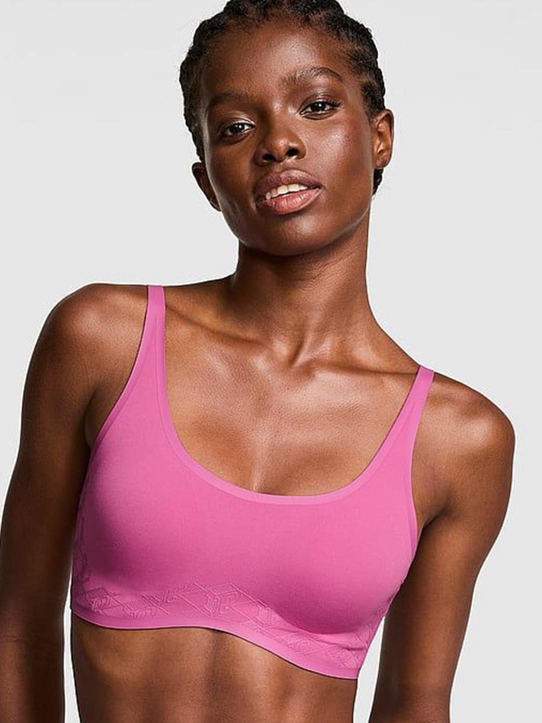 Buy Victoria's Secret PINK Relay Scoop Logo Sports Bra Bra for