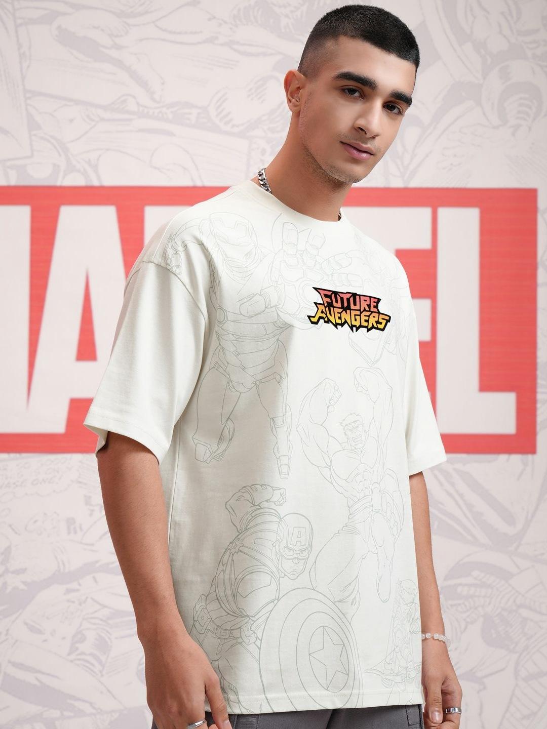 HIGHLANDER Men Avengers Printed Drop Shoulder Tshirt - Image 1