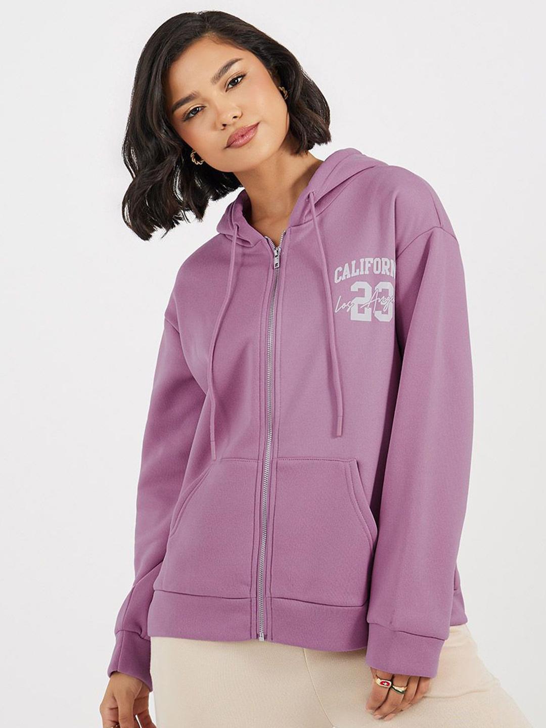 Buy Styli Women Oversized Fit Long Sleeves Regular Length Zip