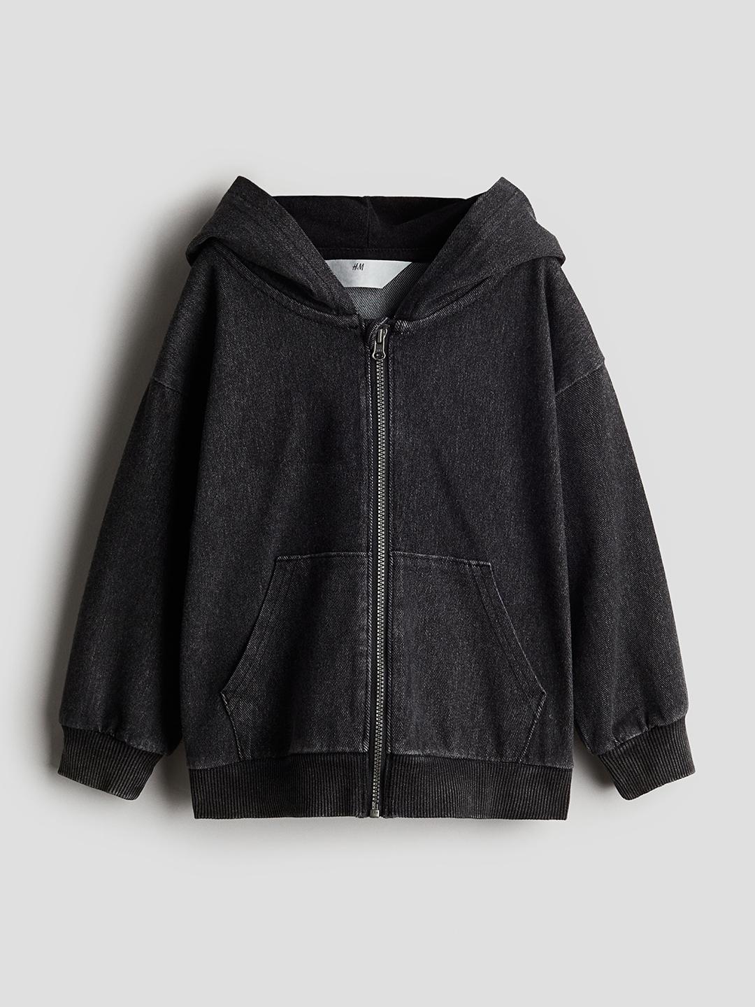 H&M Boys Zip-Through Twill Hoodie - Image 1