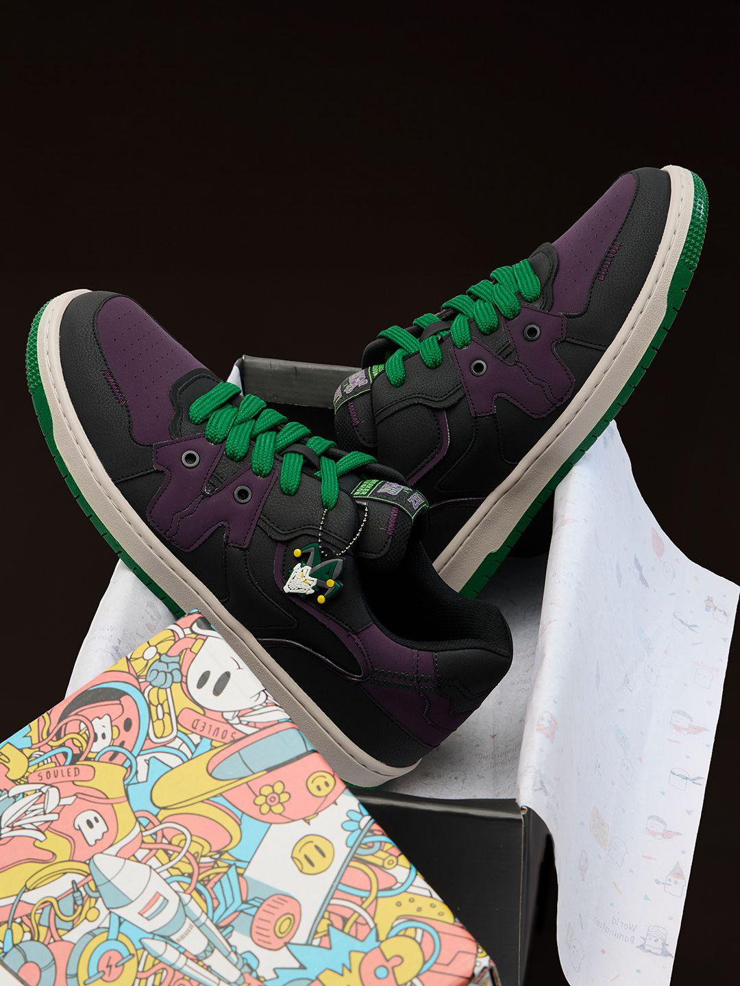 Buy The Souled Store Men Joker Printed Lightweight PU Sneakers