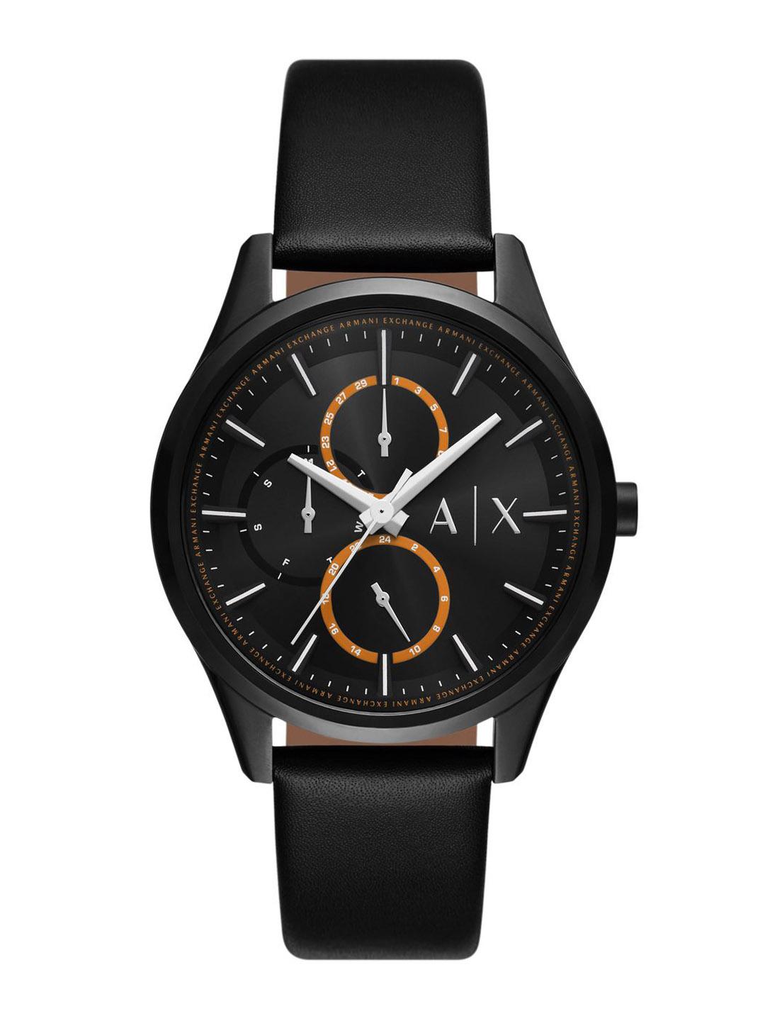 Buy Armani Exchange Men Dial & Leather Straps Analogue Watch