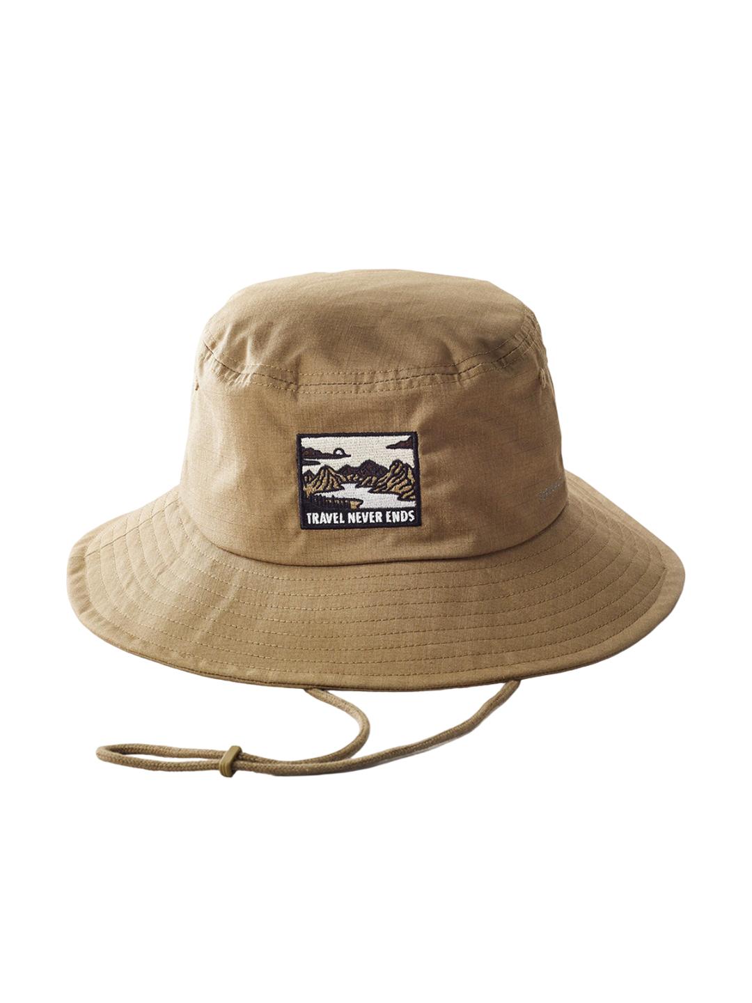 Buy Decathlon FORCLAZ Unisex Brown Anti-UV Bucket Travel Hat Hat