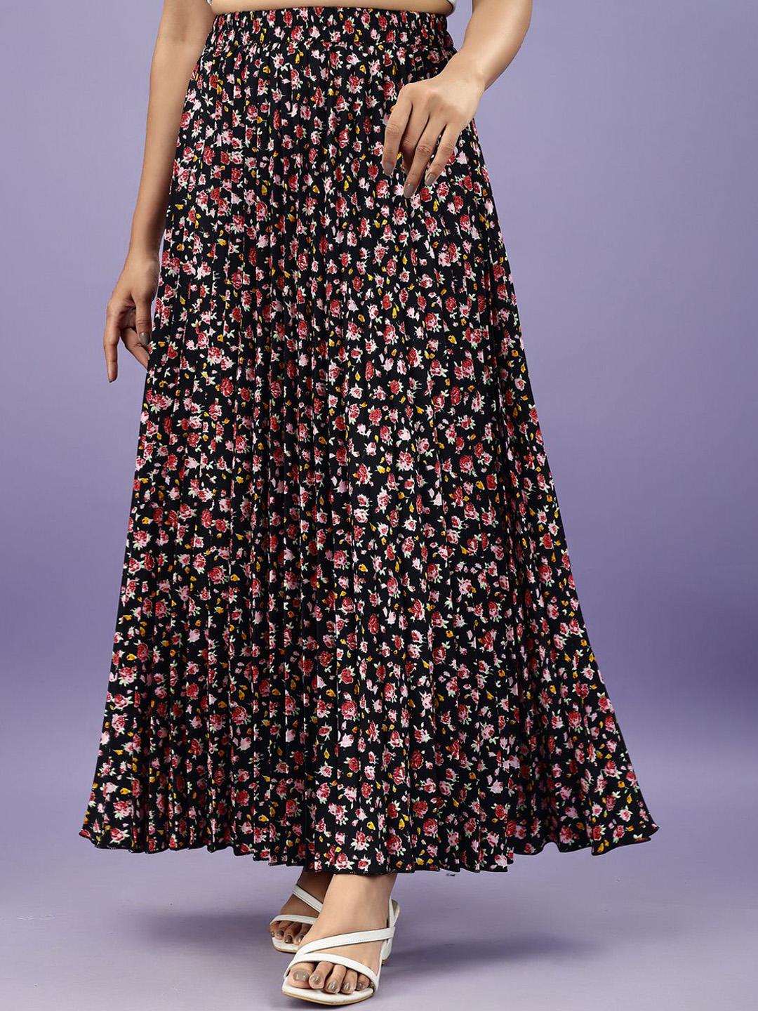 Buy ZWERLON Floral Printed A-Line Maxi Skirt - Skirts for Women