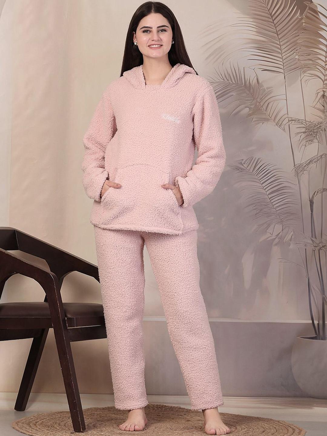 Hot Honeymoon Ladies Night Dress For Winter Womens Pyjama Sets, Hooded  Fleece Pyjamas Pjs Hooded Sherpa