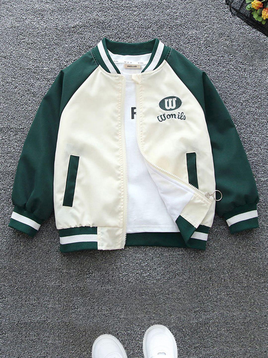 INCLUD Boys Printed Mandarin Collar Jacket - Image 1