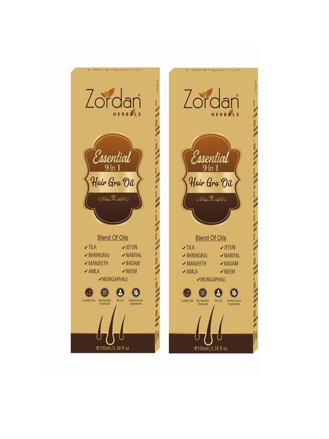 Buy ZORDAN Set Of 2 Essential 9-In-1 Hair Gro Oil-100ml Each