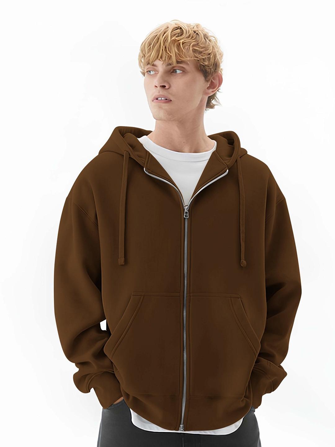 Buy Maniac Men Solid Hooded Oversized Drop-Shoulder Sleeves