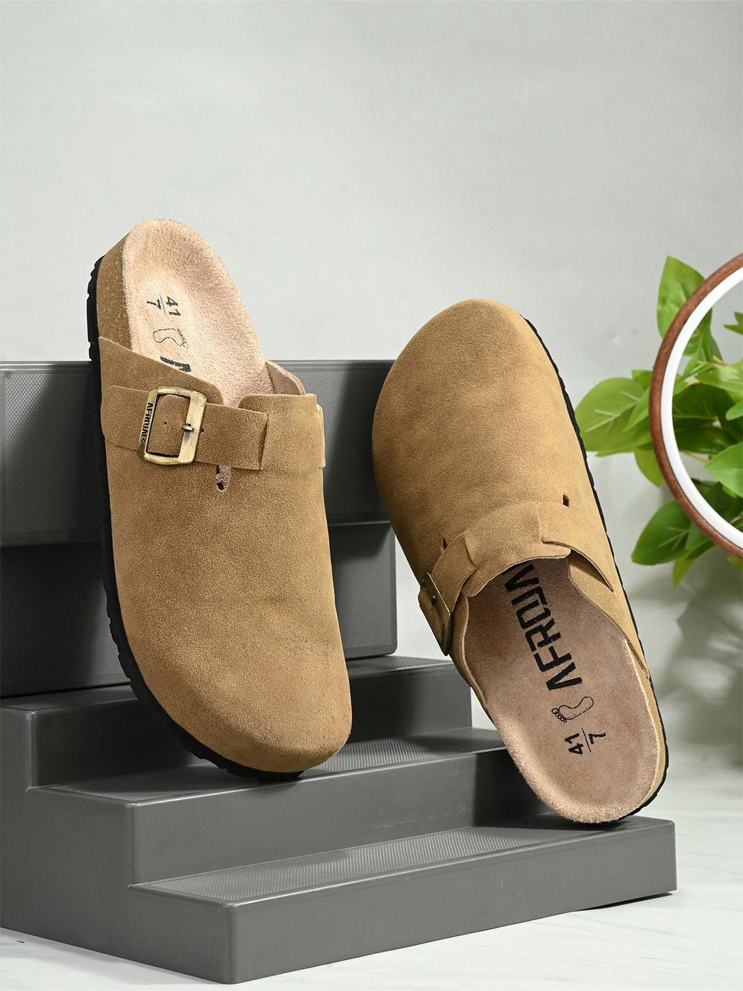 Slippers Brown Closed Toe Shoes Shop Men's Daily Wear Comfort