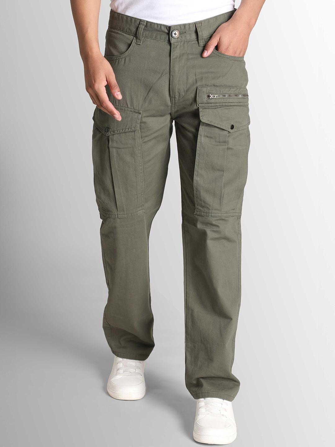 Roadster Men Cotton Relax Fit Cargo Trousers - Image 1