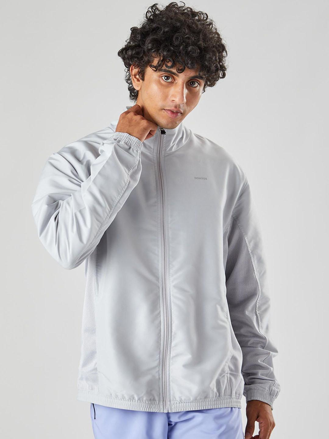 Decathlon Domyos Men Grey FJA 100 Fitness Tracksuit Jacket - Image 1