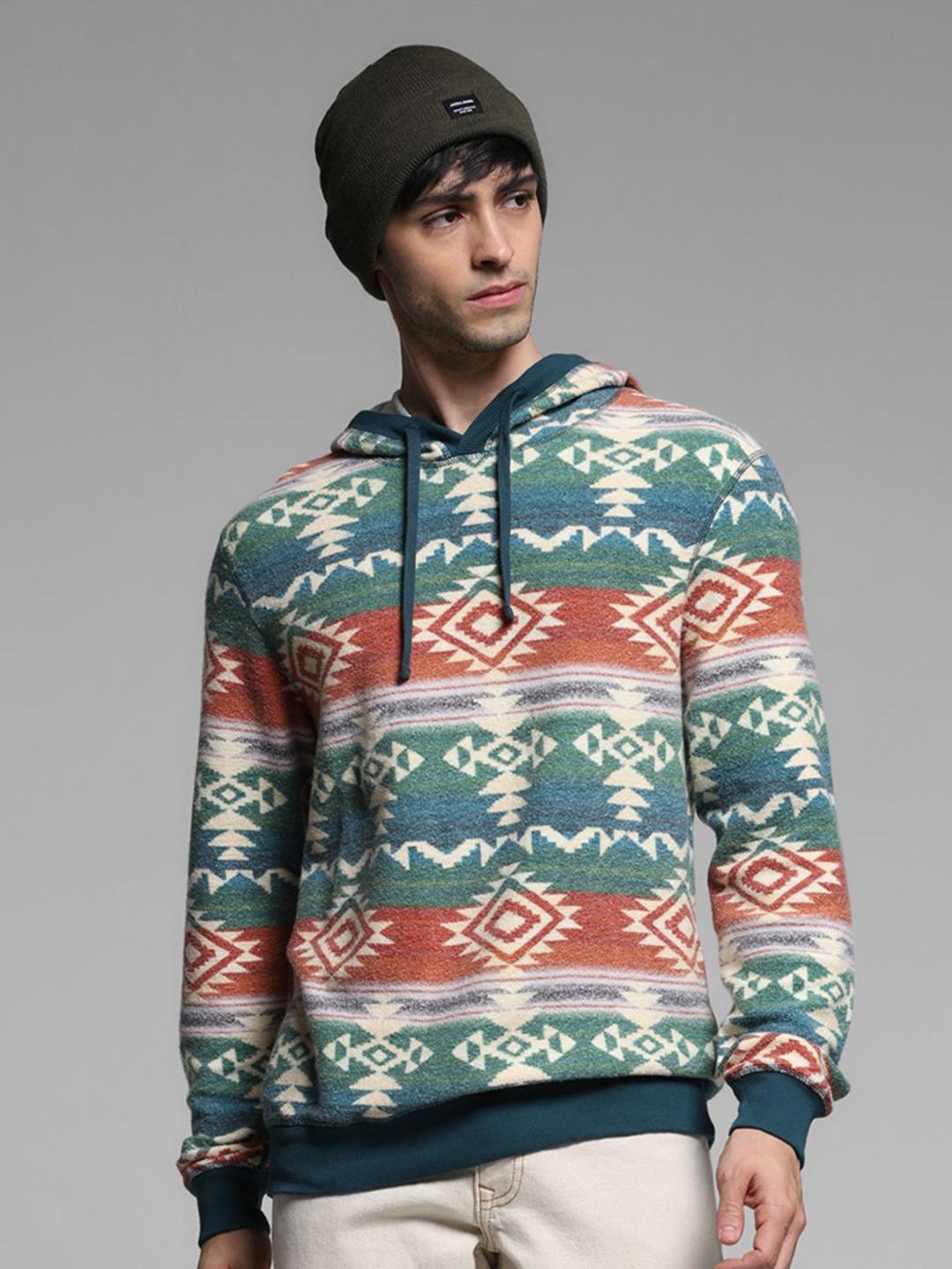 Hooded Pullover Tribal Print Hoodie Sweater Tribal Hoodies Hoodie Tribal Print Loose Fit – Yaknyetiretail