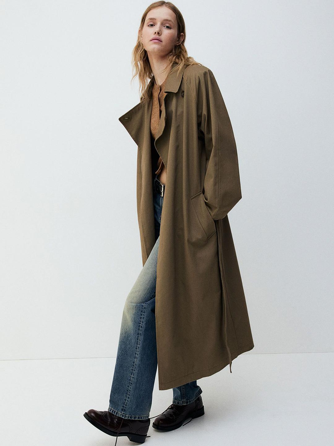 ロンハーマン soft shell Modacoat xs Buy H&M Women Shoulder-Pad Trench Coat - Coats for Women 31105775