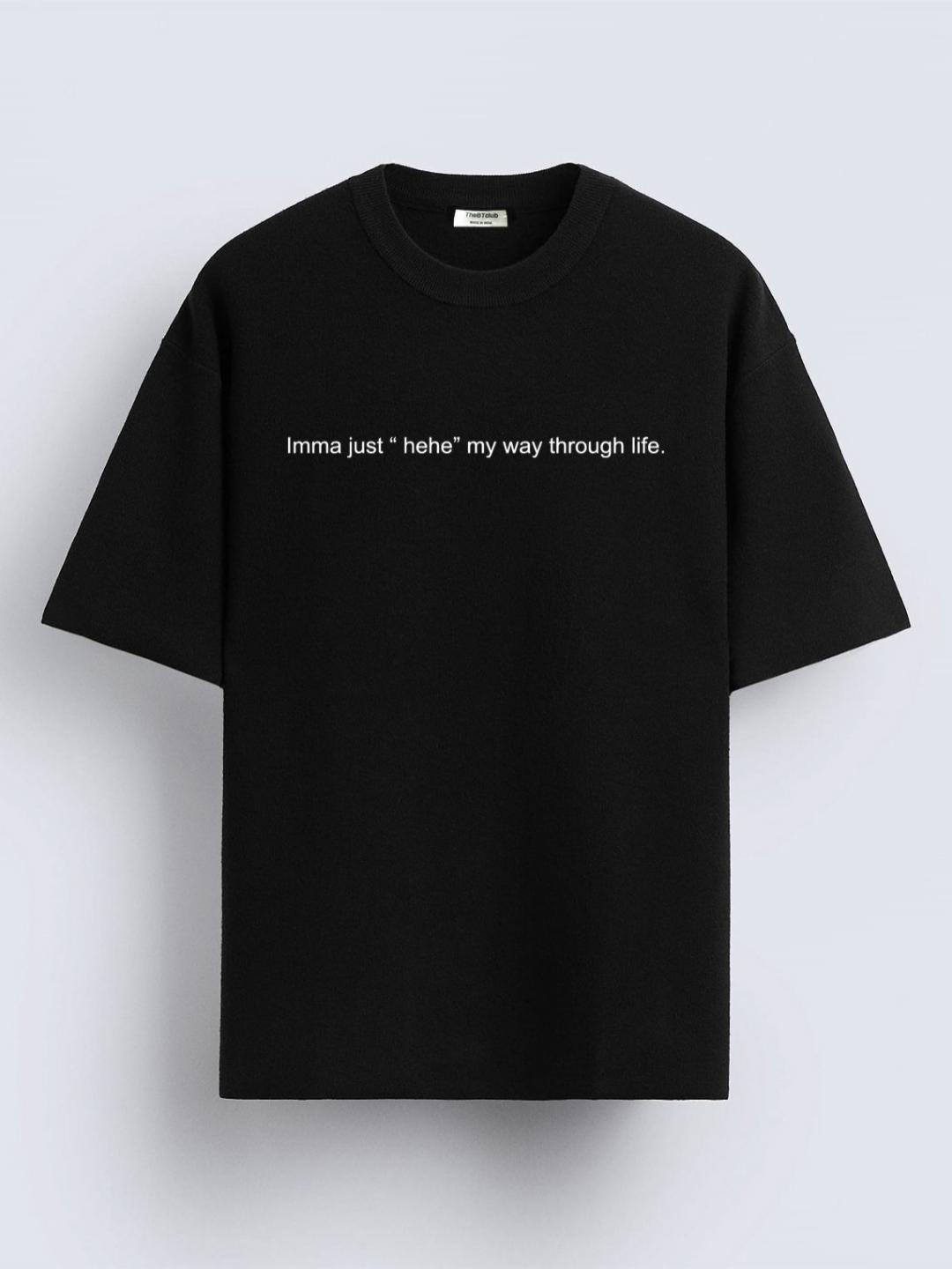 Buy TheBTclub Men Typography Printed Drop-Shoulder Sleeves
