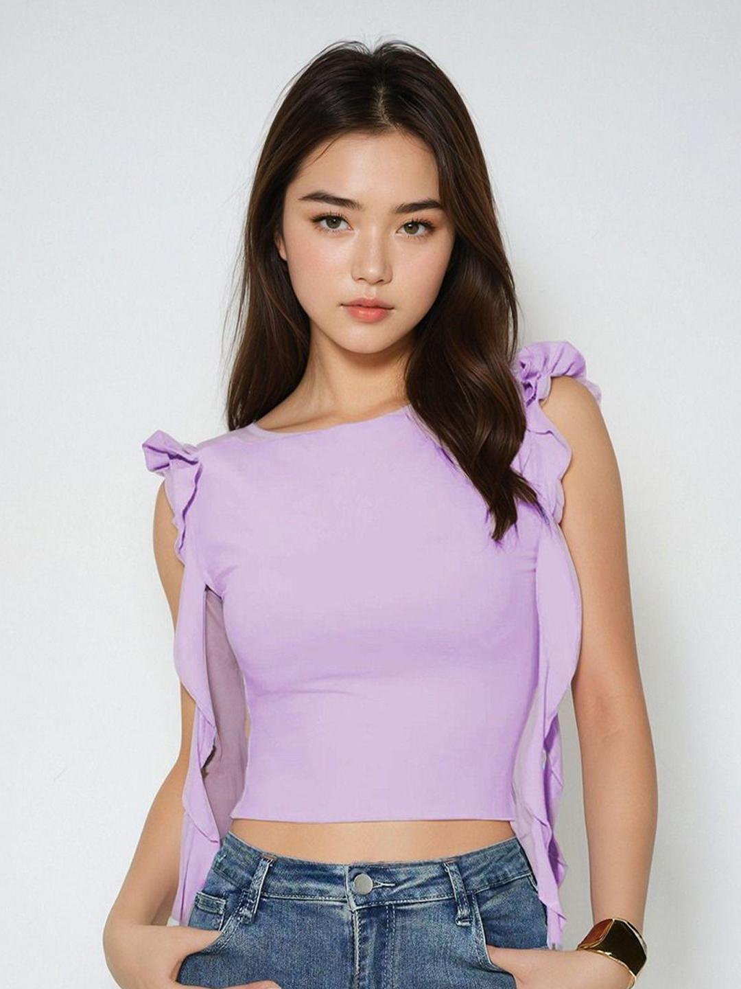 melt the lady garter cropped sweat melt the lady garter