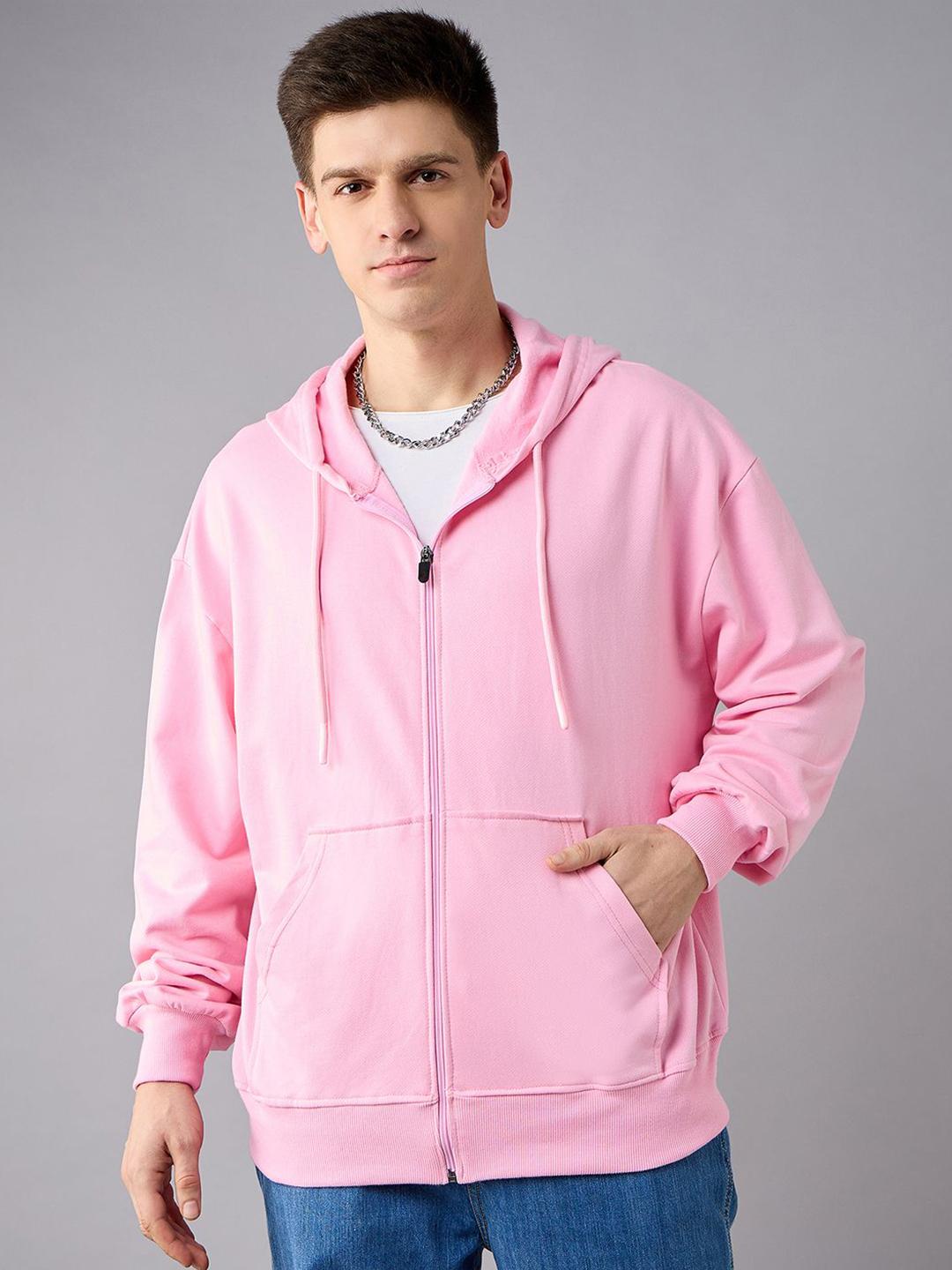 COLOR CAPITAL Unisex Solid Hood Cotton Ribbed Sweatshirt - Image 1