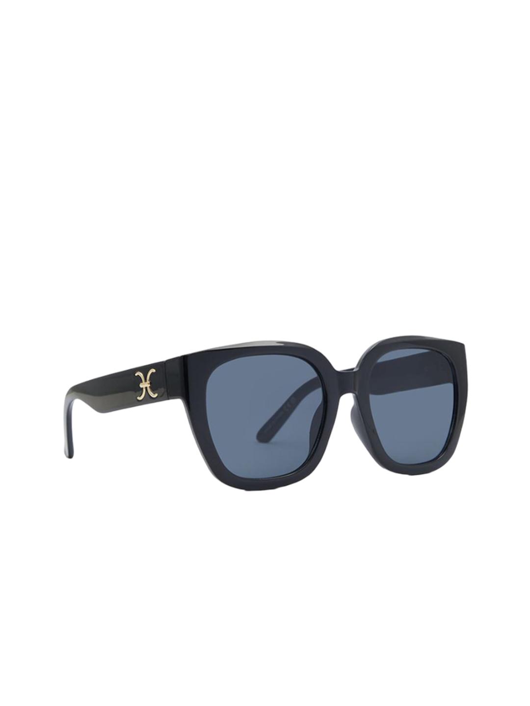 Buy ALDO Women Rectangle Sunglasses EVALIN970-BLACK/GOLD MULTI