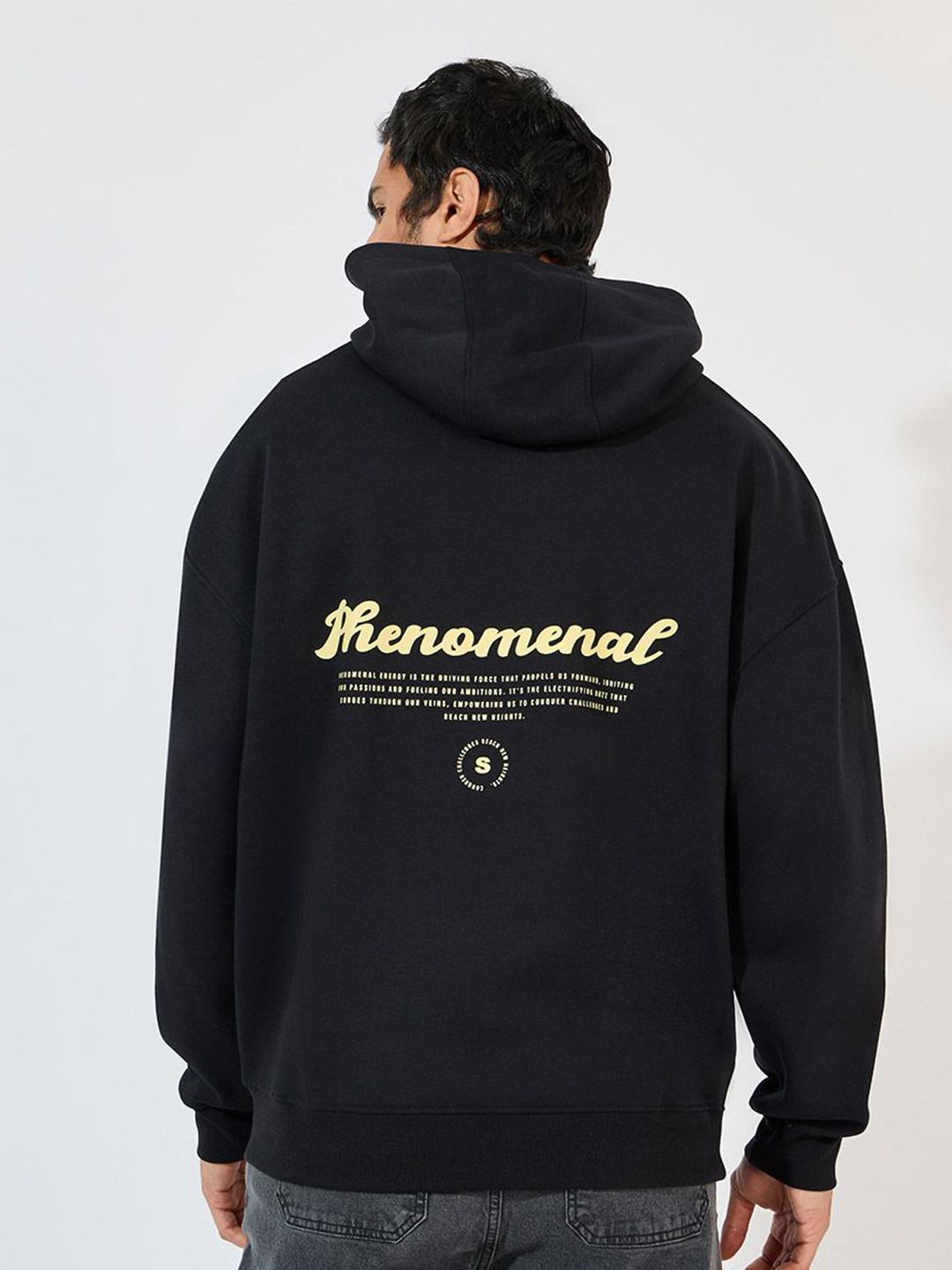 HOLIDAY×Peate ULTRA HEAVY SWEAT HOODIE Buy Styli Men Back Text Print Heavy Oversized Hoodie - Sweatshirts