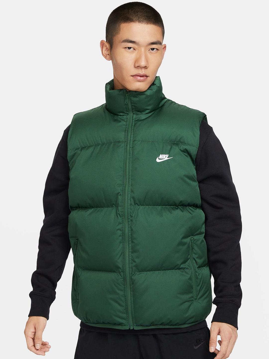 nike puffer vest with hood