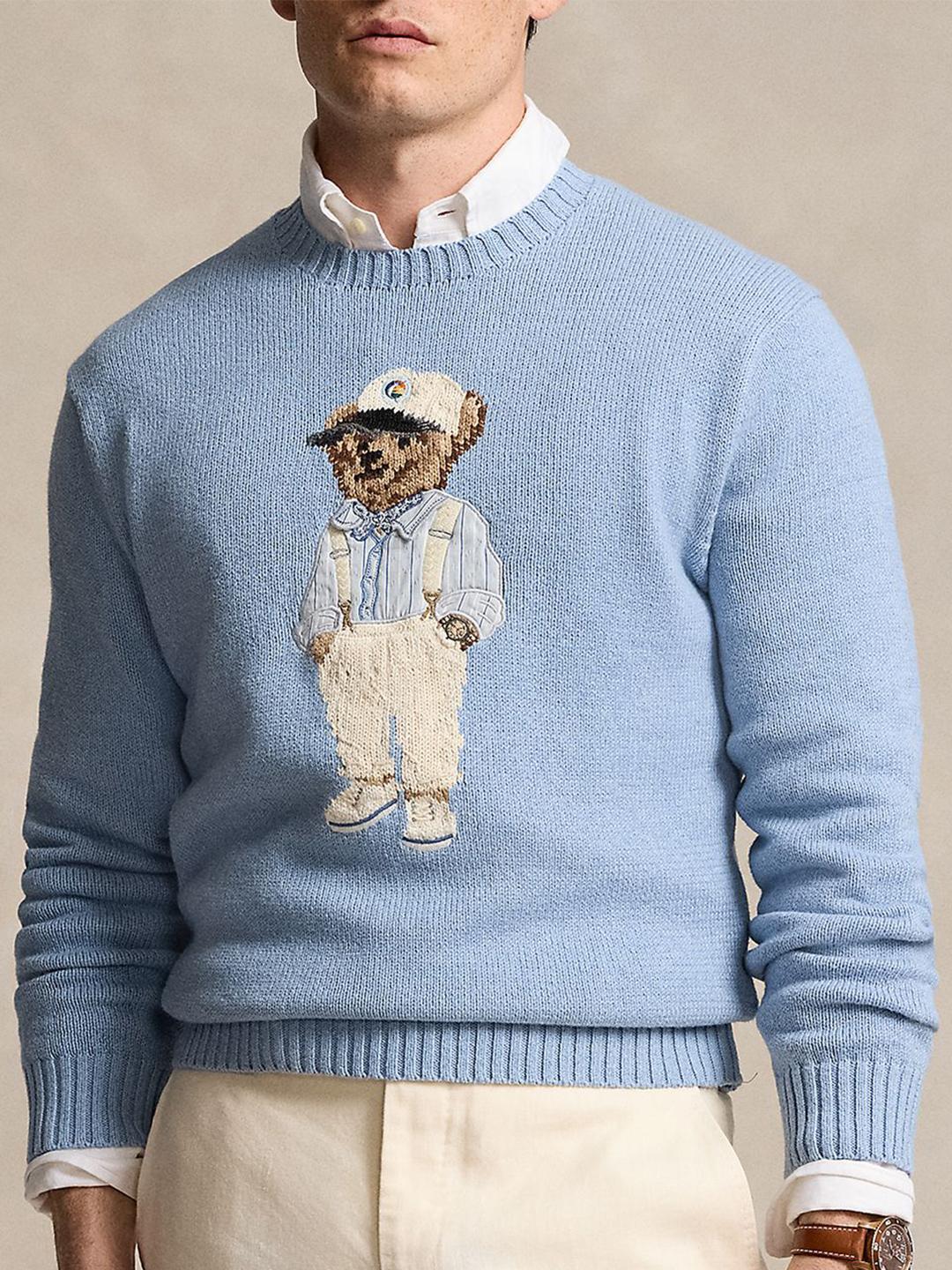 Buy Polo Ralph Lauren Polo Bear Embroidered Cotton Sweater