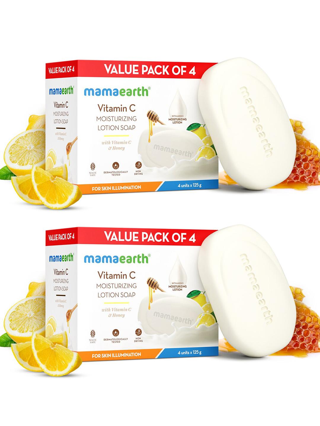 Buy Mamaearth Set Of 2 Vitamin C Moisturizing Lotion Soap For Skin