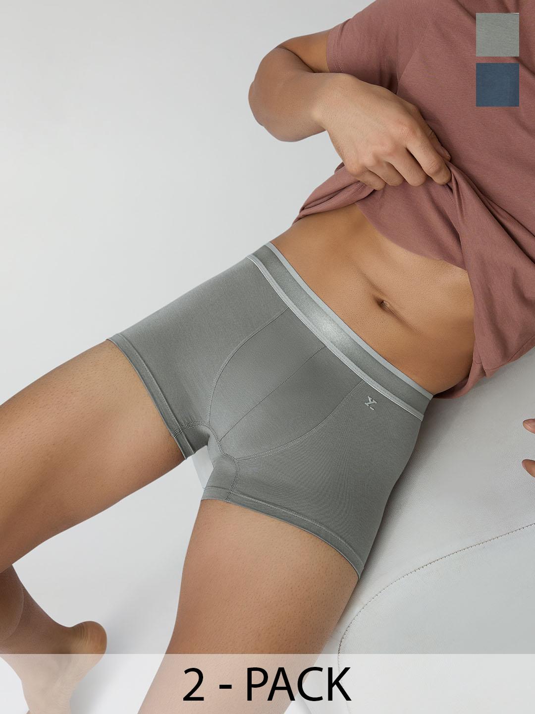 Ysms  Buy XYXX Pack Of 2 Crest IntelliCraft Supima Cotton Modal Trunks