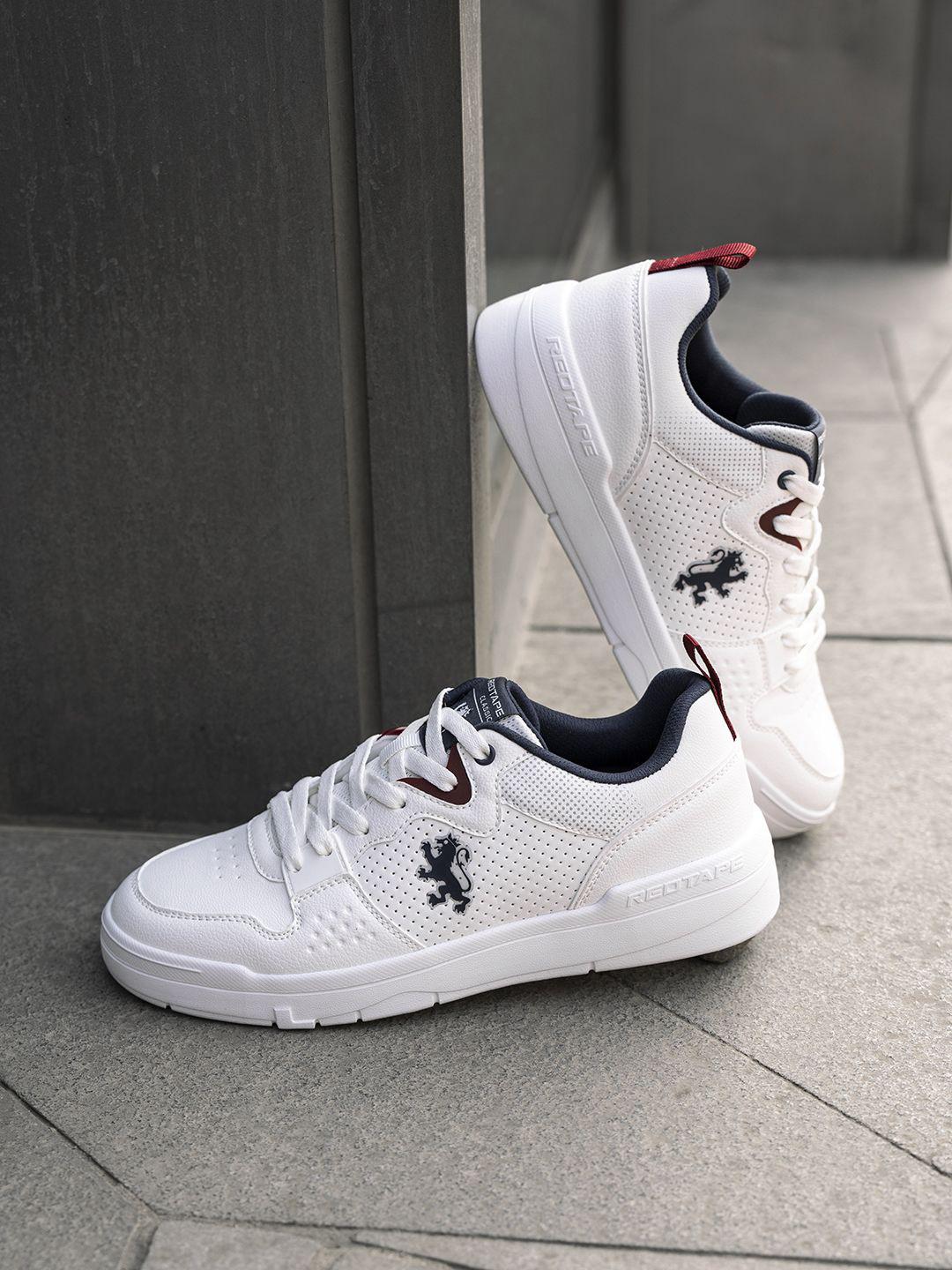 Red Tape Down Town Dapper Men Textured Sneakers Red - Image 1