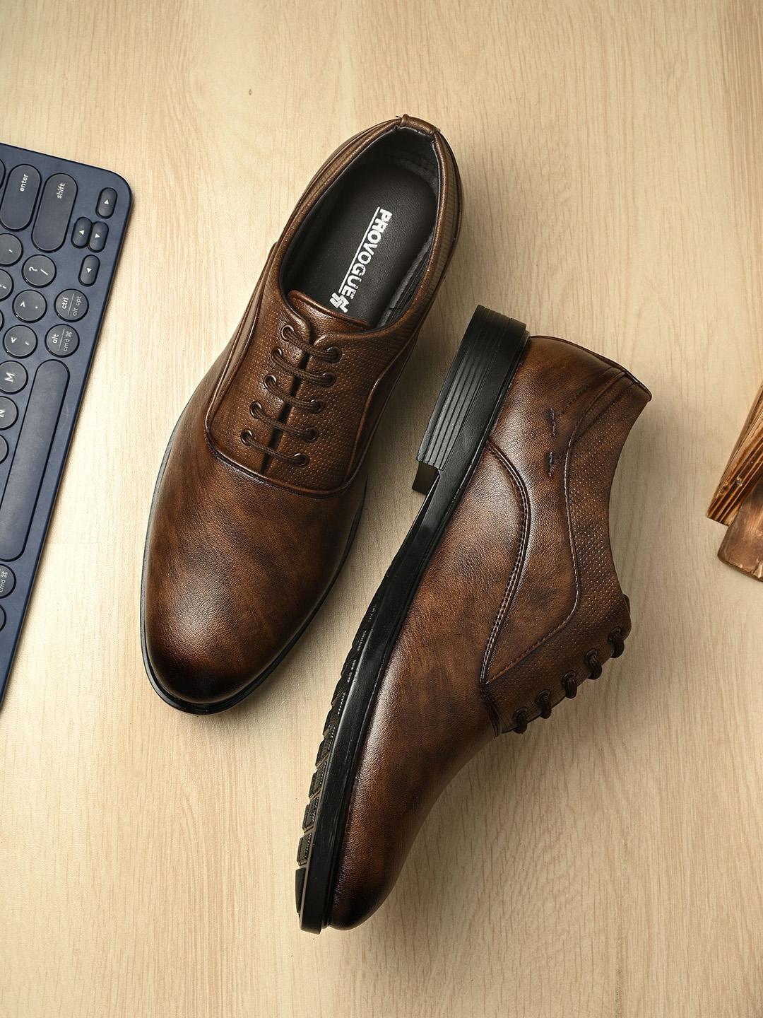 Provogue Men Leather Formal Derbys - Image 1