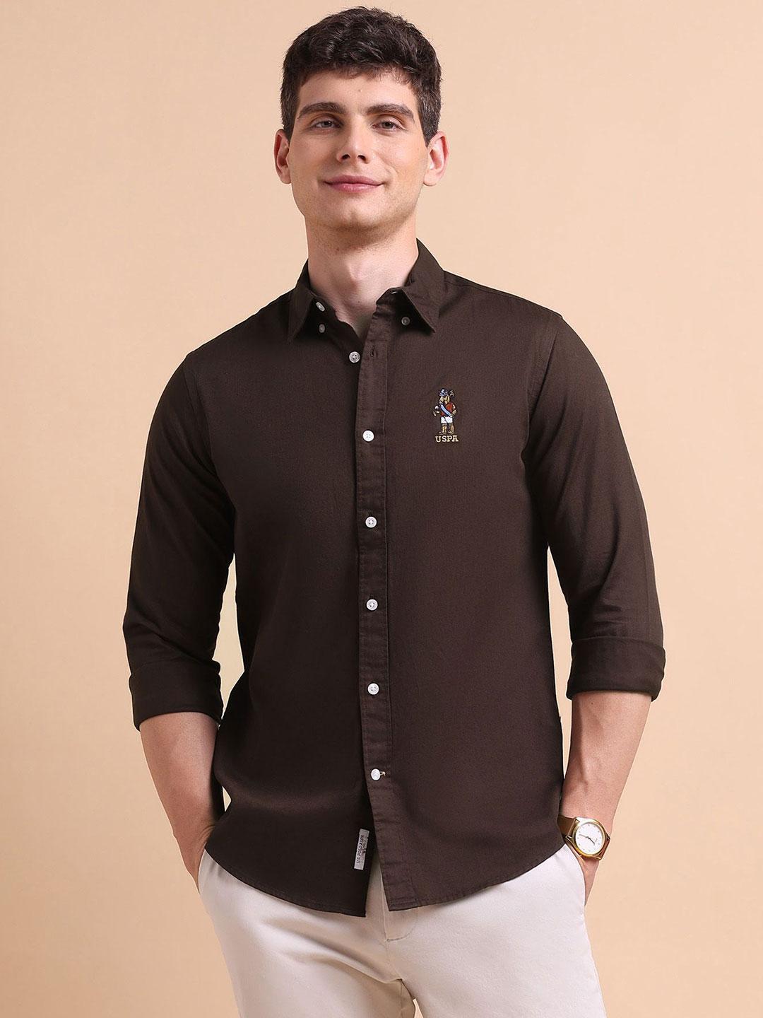 U.S. Polo Assn. Opaque Pure Cotton Classic Casual Shirt - Image 1