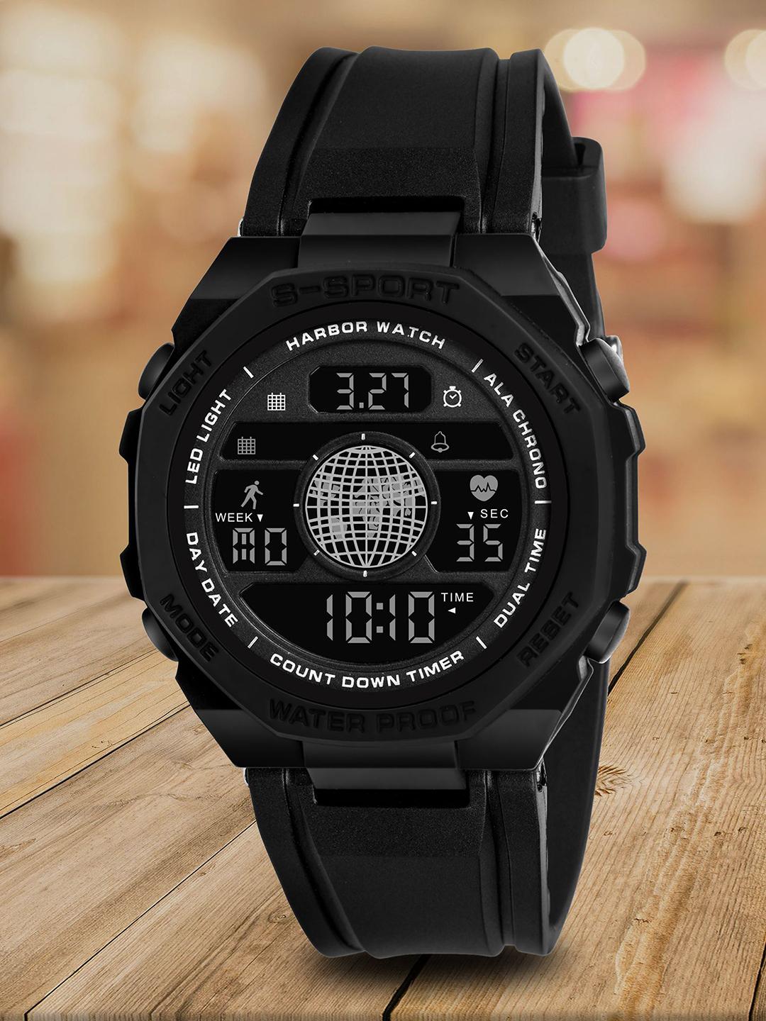 HARBOR 9134_Black Unisex Digital Watch - Image 1